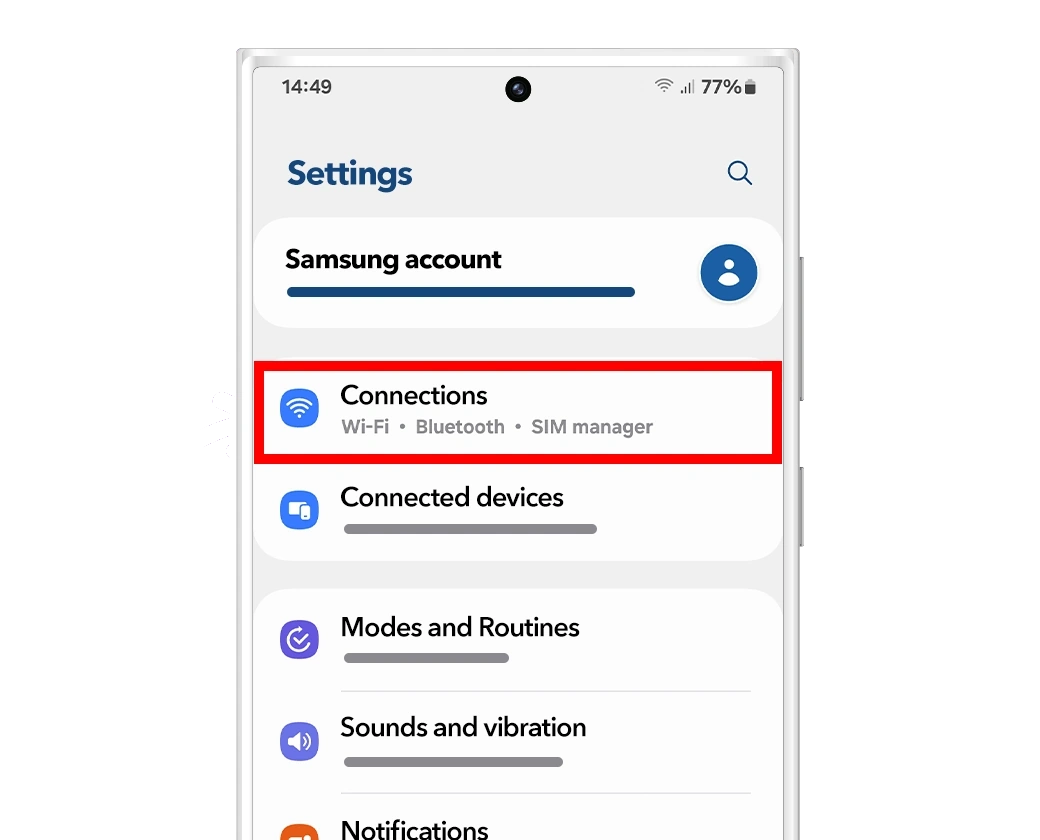 Open Settings